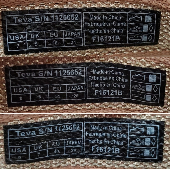 NWB Teva flatform universal karina strappy sandals macaroon metallic multi - Picture 15 of 15